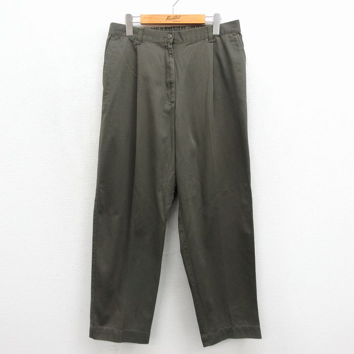 古着 エルエルビーン パンツ レディース 90年代 90s コットン カーキ 26jun19