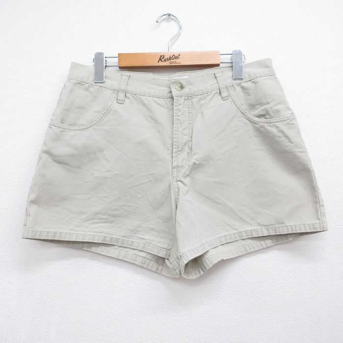 古着 コロンビア ショート パンツ ショーツ レディース 00年代 00s ダック地 コットン ベージュ 26jul21