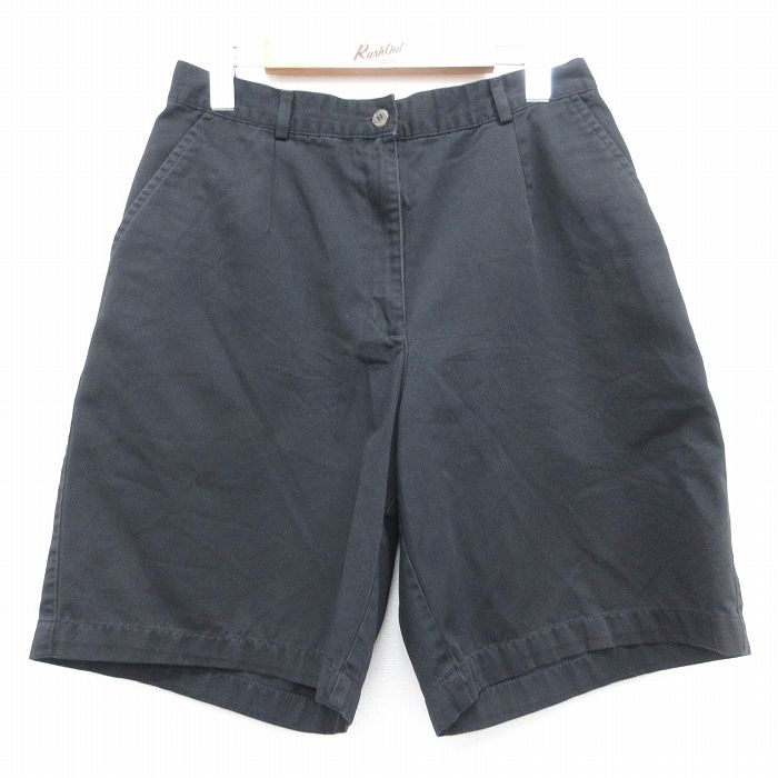 古着 エルエルビーン ショート パンツ レディース 90年代 90s ブラック 26aug06