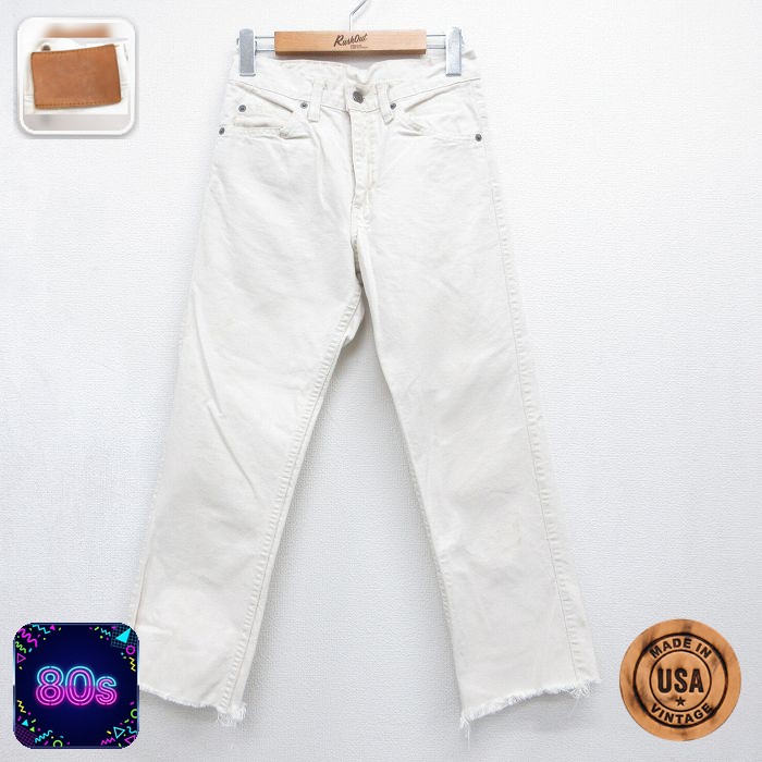 古着 リーバイス Levis 509 パンツ レディース 80年代 80s USA製 タロン ホワイト【spe】 26aug06