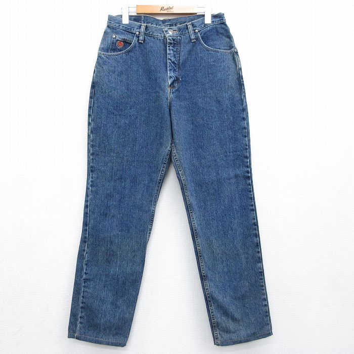 古着 ラングラー ジーンズ レディース 90年代 90s コットン USA製 ネイビー デニム 26aug06