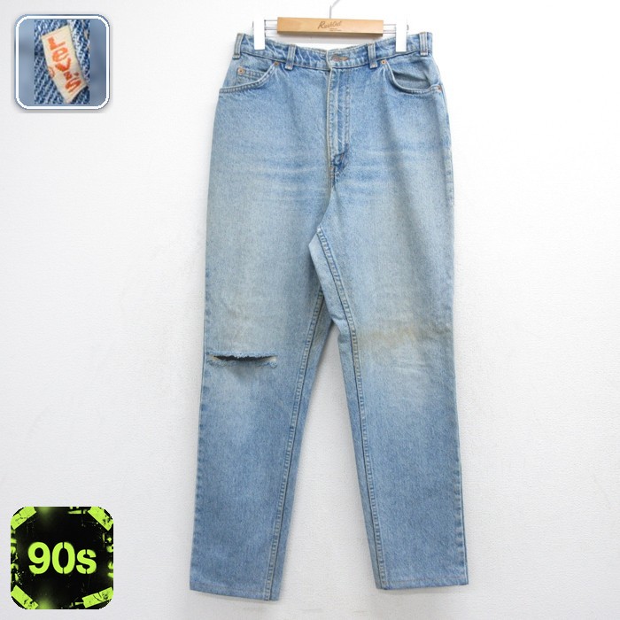 古着 Levi's リーバイス パンツ レディース 90年代 90s ジーンズ コットン ネイビー デニム 26oct05