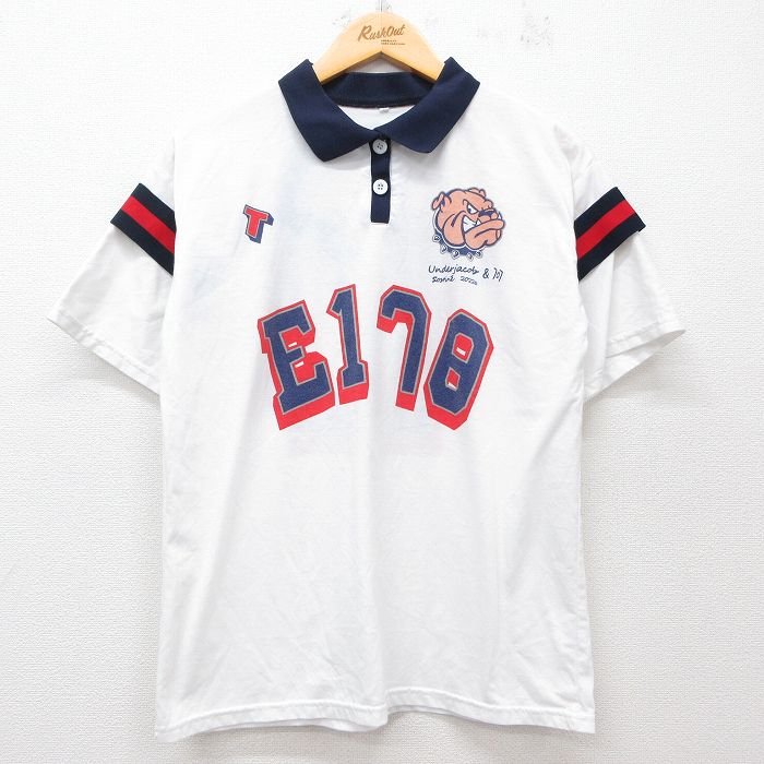 古着 半袖 ポロ シャツ レディース ブルドッグ 白他 ホワイト 25jun27 中古 ブラウス トップス