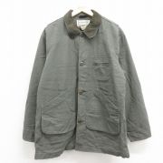 XL★古着 エルエルビーン LLBEAN 長袖 ハンティング ジャケット メンズ 00年代 00s ダック地 大きいサイズ ロング丈 コットン 緑系 グリーン 【spe】 25nov01 中古 アウター