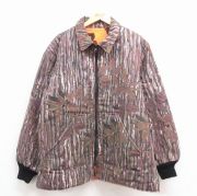 XL★古着 ウォールズ 長袖 ハンティング ジャケット メンズ 90年代 90s リアルツリー リバーシブル 襟コーデュロイ USA製 エンジ 迷彩【spe】 25dec03