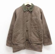 L★古着 エルエルビーン 長袖 ハンティング ジャケット メンズ ダック地 プリマロフト こげ茶【spe】 26feb27