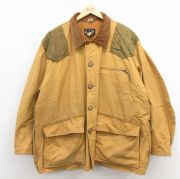 XL★古着 BROWNING 長袖 ハンティング ジャケット メンズ 80年代 80s ダック地 大きいサイズ USA製 濃ベージュ【spe】 26feb27
