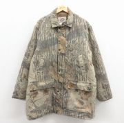 XL★古着 ダックスバック 長袖 ハンティング ジャケット メンズ 90年代 90s リアルツリー 大きいサイズ ロング丈 USA製 茶 迷彩【spe】 26mar11
