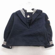 古着 長袖 ビンテージ ミリタリー セーラー ジャケット キッズ 子供服 60年代 60s 紺他【spe】 26jan31