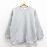 古着 ナイキ NIKE 長袖 スウェット キッズ 子供服 90年代 90s ワンポイントロゴ クルーネック USA製 グレー 霜降り【spe】 26feb04