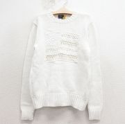 古着 ラルフローレン 長袖 ブランド セーター キッズ ボーイズ 子供服 星条旗 クルーネック 白【spe】 26feb04