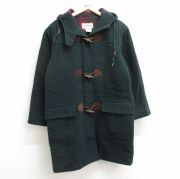 【古着】 アバクロンビー&フィッチ ダッフルコート オーバーサイズ　イタリア製 SHIPS別注】INVERTERE: ウールヘリンボーン ロング ダッフル