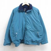 古着 パタゴニア patagonia 長袖 ナイロン ジャケット レディース 90年代 90s 大きいサイズ USA製 緑系 グリーン 内側フリース 【spe】 25nov01 中古 アウター ウインドブレーカー