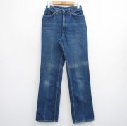 古着 リーバイス Levis 25035 ジーンズ レディース 80年代 80s ヒゲ USA製 タロン 紺 ネイビー デニム 【spe】 25oct06 中古 ボトムス ジーパン Gパン ロング パンツ