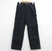 古着 ディッキーズ ペインター パンツ レディース ダブルニー ブラック【spe】 26jun11