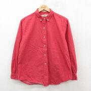 古着 ジェイクルー 長袖 シャツ レディース 90年代 90s コットン ボタンダウン USA製 赤【spe】 26feb09