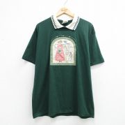 古着 半袖 ビンテージ Tシャツ ワンピース レディース 90年代 90s メアリーエンゲルブライト 女の子 ロング丈 コットン クルーネック USA製 白 ホワイト 【spe】 24mar16 中古 古着 半袖 ビンテージ Tシャツ ワンピース レディース 90s メアリー