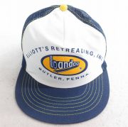 中古 メッシュ キャップ 90年代 90s bandog ツートンカラー USA製 紺他 ネイビー 【spe】 25aug04