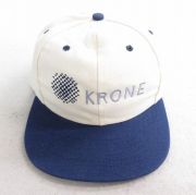 中古 キャップ 90年代 90s KRONE 刺繍 ツートンカラー USA製 生成り他 【spe】 25aug08