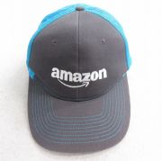 中古 メッシュ キャップ アマゾン amazon 刺繍 ツートンカラー コットン 水色他 【spe】 25aug26