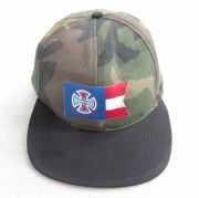 中古 キャップ 90年代 90s インディペンデント USA製 茶他 迷彩【spe】 26mar05