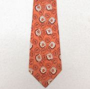 中古 アロー ビンテージ ネクタイ 70年代 70s 葉 USA製 茶【spe】 26feb05