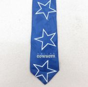 中古 ラルフ マーリン ネクタイ 90年代 90s NFL ダラスカウボーイズ USA製 紺 アメフト スーパーボウル【spe】 26feb05