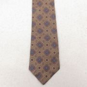 中古 アクアスキュータム ネクタイ 総柄 ベージュ【spe】 26feb13