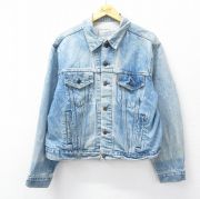 L★古着 リーバイス Levis 長袖 ジージャン メンズ 90年代 90s USA製 紺 ネイビー デニム 【spe】 25oct27 中古 アウター Gジャン ジャケット