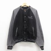 L★古着 長袖 デニム ジャケット メンズ 00年代 00s VIP ツートンカラー コットン ラグラン カナダ製 黒他【spe】 25dec05