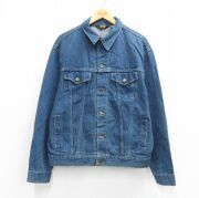 L★古着 ラングラー 長袖 ジージャン メンズ 80年代 80s コットン USA製 紺 デニム【spe】 26mar09