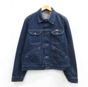 L★古着 ラスラー 長袖 ジージャン メンズ 80年代 80s コットン USA製 濃紺 デニム【spe】 26mar09