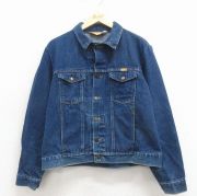 L★古着 ラスラー 長袖 ジージャン メンズ 90年代 90s コットン USA製 濃紺 デニム【spe】 26apr03