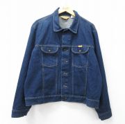古着通販 L☆古着 ギャップ GAP 長袖 ジージャン メンズ コットン 紺 