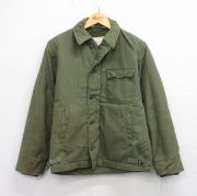 M★古着 長袖 ビンテージ ミリタリー ジャケット メンズ 70年代 70s A-2 USA製 濃緑 グリーン 【spe】 25oct03 中古 アウター フライト
