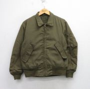L★古着 長袖 ミリタリー タンカース ジャケット メンズ 80年代 80s USA製 濃緑 グリーン 【spe】 25oct03 中古 アウター フライト