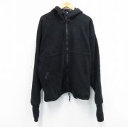 XL★古着 長袖 ミリタリー フリース ジャケット パーカー メンズ 90年代 90s ポーラテック 大きいサイズ 黒 ブラック 【spe】 25oct04 中古 アウター フライト