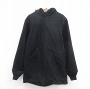 L★古着 ウールリッチ WOOLRICH 長袖 ミリタリー ガデット コート パーカー メンズ ロング丈 ウール USA製 黒 ブラック 【spe】 25oct04 中古 アウター