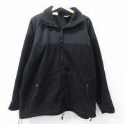 XL★古着 長袖 ミリタリー フリース ジャケット メンズ 00年代 00s ECWCS GEN2 レベル3 ポーラテック USA製 黒 ブラック 【spe】 25oct14 中古 アウター フライト