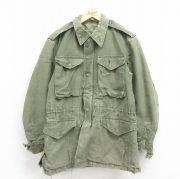S★古着 長袖 ビンテージ ミリタリー フィールド ジャケット メンズ 50年代 50s M-51 ボロ USA製 緑 グリーン 【spe】 25oct25 中古 アウター フライト