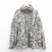 XL★古着 長袖 ミリタリー ジャケット メンズ 00年代 00s ECWCS GEN3 レベル3 大きいサイズ デジタルカモ USA製 グレー 迷彩 【spe】 25oct29 中古 アウター フライト
