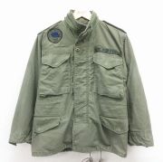 S★古着 長袖 ミリタリー フィールド ジャケット メンズ 80年代 80s M-65 USエアフォース 薄緑【spe】 25dec06