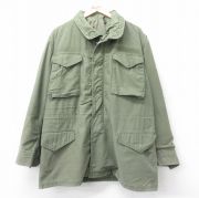 L★古着 長袖 ビンテージ ミリタリー フィールド ジャケット メンズ 60年代 60s M-65 セカンドタイプ ロング丈 緑系【spe】 26jan15