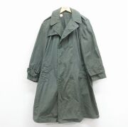 古着通販 L☆古着 長袖 ビンテージ ミリタリー トレンチ コート メンズ 