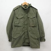 M★古着 長袖 ビンテージ ミリタリー フィールド ジャケット メンズ 60年代 60s M-65 セカンドタイプ カーキ【spe】 26may13