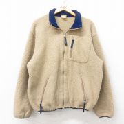 L★古着 エルエルビーン LLBEAN 長袖 フリース ジャケット メンズ 80年代 80s ベージュ他 カーキ 【spe】 25sep03 中古 アウター