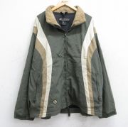 XL★古着 コロンビア COLUMBIA 長袖 ナイロン ジャケット メンズ マルチカラー 大きいサイズ 濃緑他 グリーン 内側メッシュ 【spe】 25sep26 中古 アウター