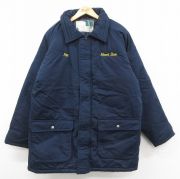 XL★古着 Wear Guard 長袖 ジャケット メンズ Mount Zion ラグラン ロング丈 紺 ネイビー 【spe】 25sep30 中古 アウター