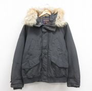 L★古着 ウールリッチ WOOLRICH 長袖 ダウン ジャケット パーカー メンズ ロクヨンクロス POLAR JACKET グレー 【spe】 25oct09 中古 アウター