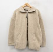 XL★古着 長袖 フリース ジャケット メンズ 90年代 90s カナダ製 ベージュ カーキ 【spe】 25oct11 中古 アウター